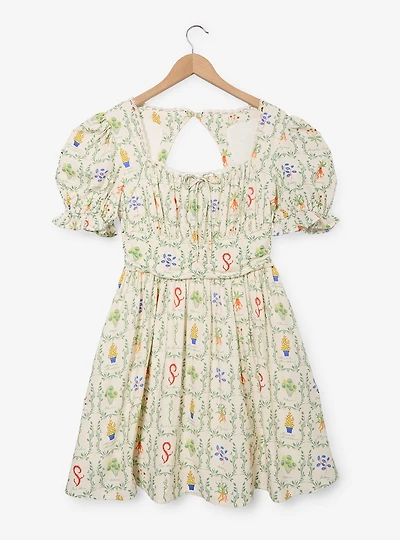 Harry Potter Herbology Plants Allover Print Dress - BoxLunch Exclusive