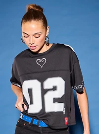 Disney Kingdom Hearts Sora Women's Cropped Football Jersey - BoxLunch Exclusive