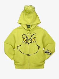 Dr. Seuss How The Grinch Stole Christmas Face Youth Hoodie