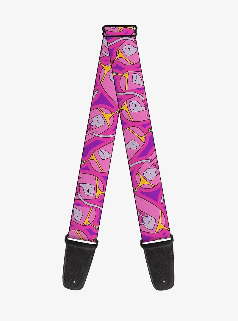 Adventure Time Princess Bubblegum Poses Collage Guitar Strap
