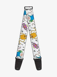 Adventure Time Finn and Jake Long Arms Dancing Pose Guitar Strap