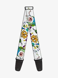 Adventure Time Jake and Finn Open Pack Pose Guitar Strap