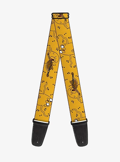 Adventure Time Jake Dancing and Violin Poses Guitar Strap