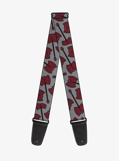 Adventure Time Marcelines Axe Bass Scattered Guitar Strap