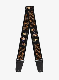 Haikyu!! Title Logo Chibi Karasuno High Player Pose Guitar Strap
