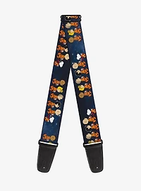 Peanuts Gang Astronauts Space Walk Group Pose Guitar Strap