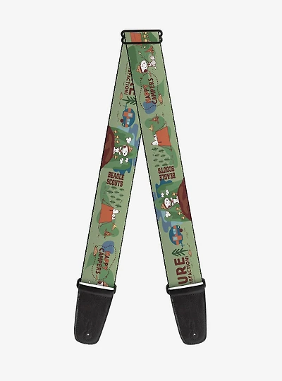 Peanuts Happy Camper Beagle Scouts Scenes Guitar Strap