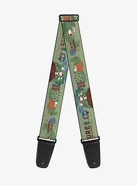 Peanuts Happy Camper Beagle Scouts Scenes Guitar Strap