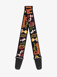 Peanuts Athletic Club Poses and Quotes Guitar Strap