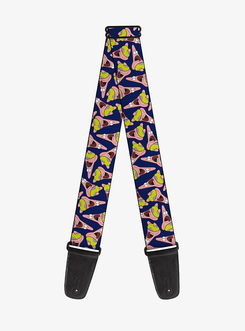 SpongeBob SquarePants Patrick Starfish Pose Scattered Guitar Strap