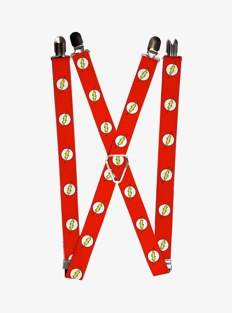 DC Comics The Flash Logo Suspenders
