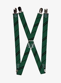 Harry Potter Slytherin Crest Stripe Suspenders