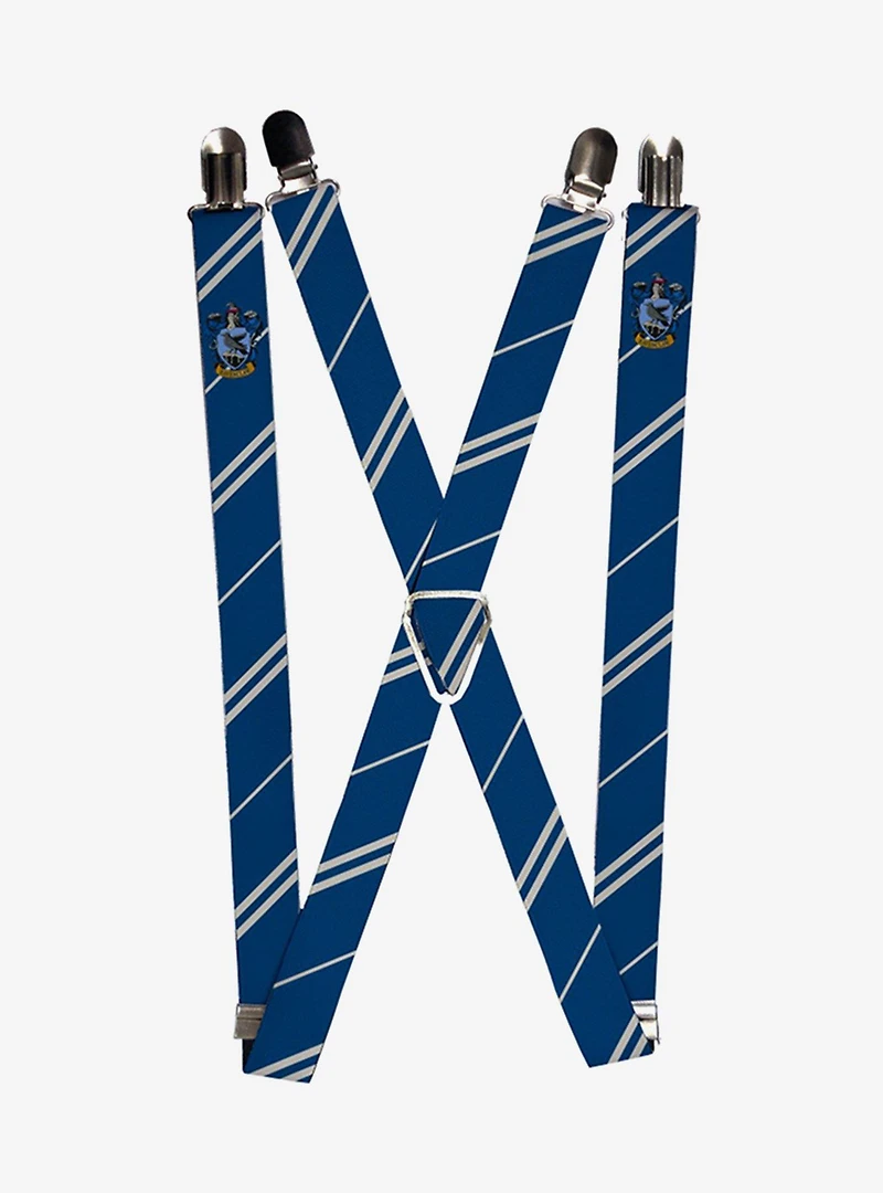 Harry Potter Ravenclaw Crest Stripe Suspenders