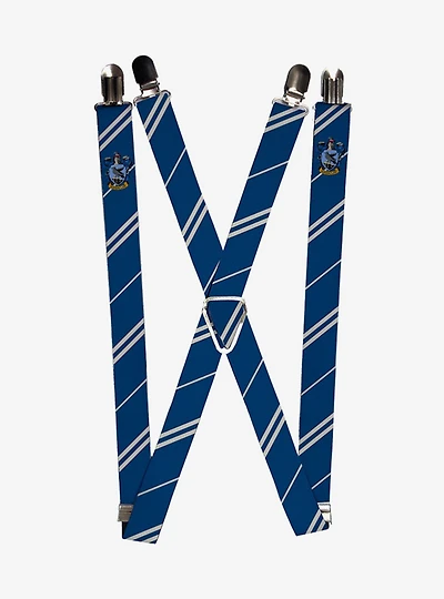 Harry Potter Ravenclaw Crest Stripe Suspenders