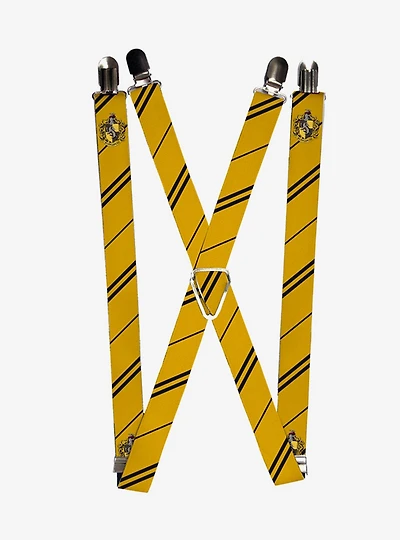 Harry Potter Hufflepuff Crest Stripe Suspenders