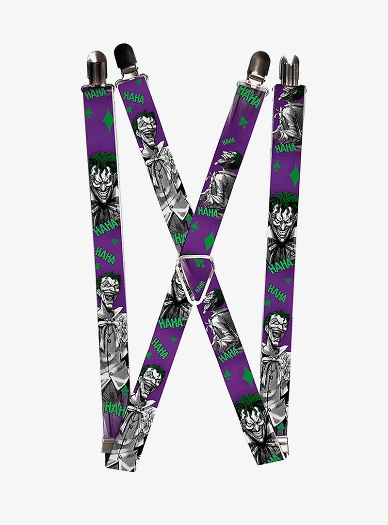 DC Comics The Joker Laughing Poses Haha Suspenders