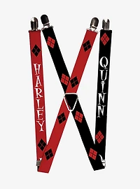 DC Comics Harley Quinn Split Diamonds Suspenders