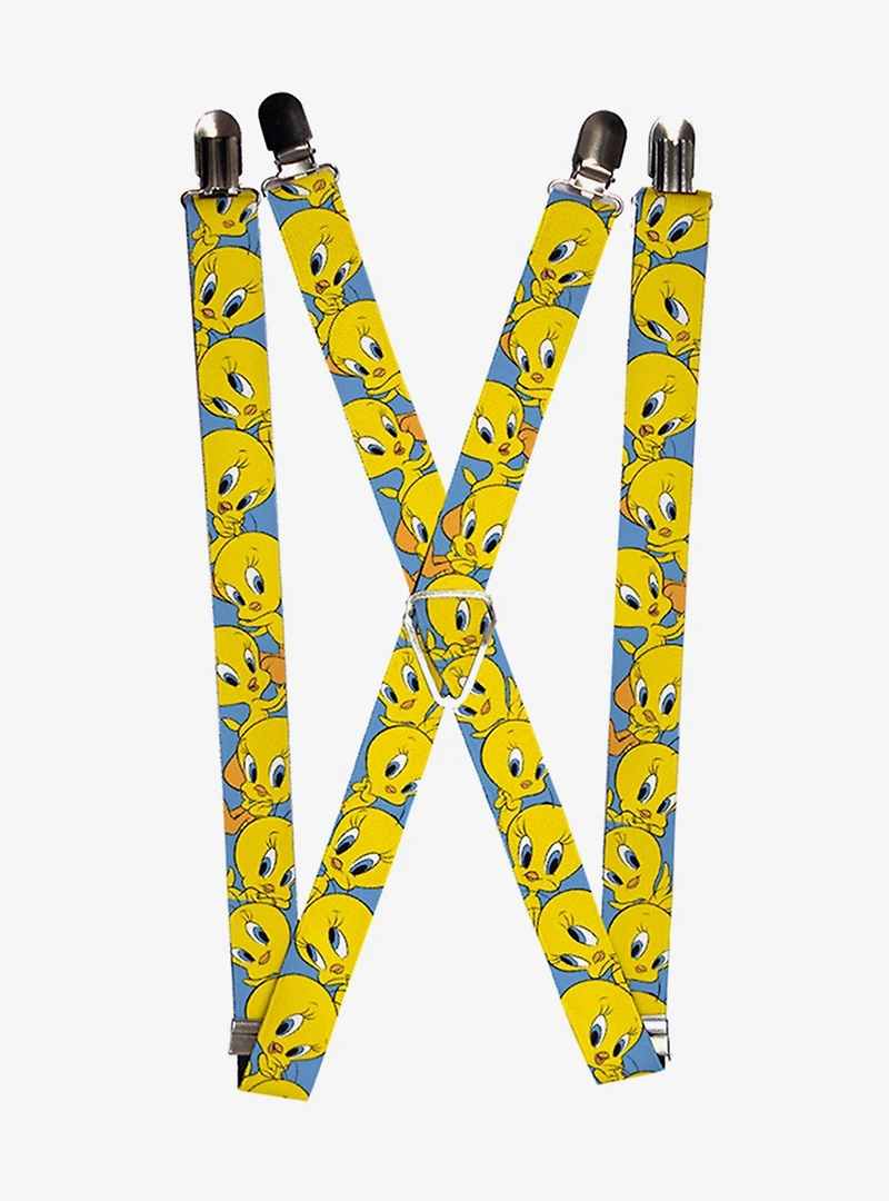Looney Tunes Tweety Bird Poses Suspenders