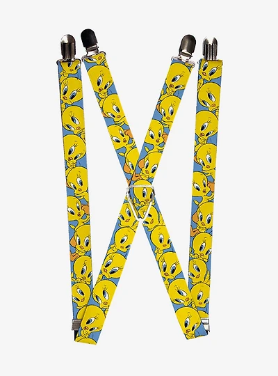 Looney Tunes Tweety Bird Poses Suspenders