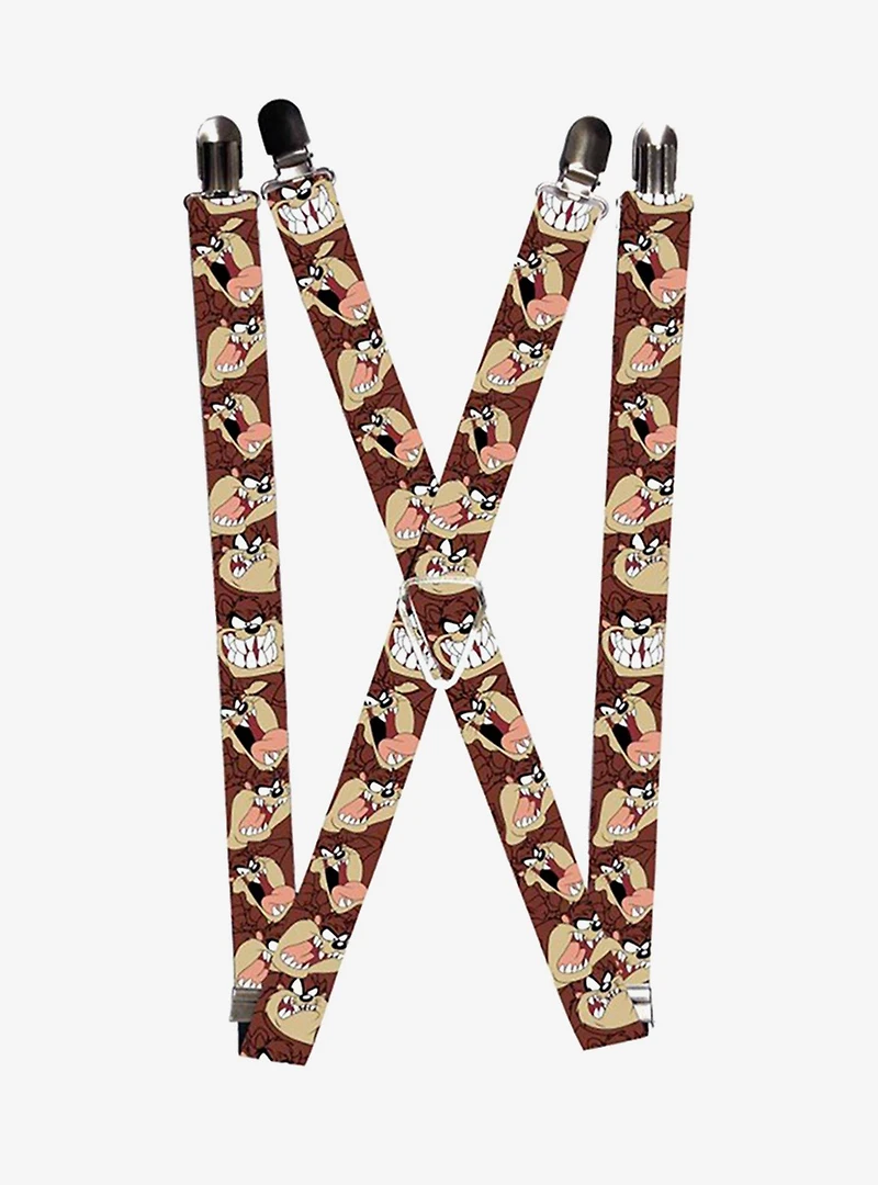 Looney Tunes Tasmanian Devil Expressions Suspenders