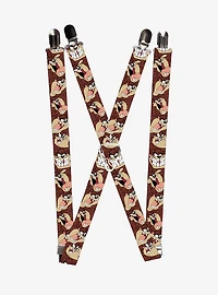 Looney Tunes Tasmanian Devil Expressions Suspenders