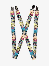 DC Comics Batgirl Supergirl Wonder Woman Poses Suspenders