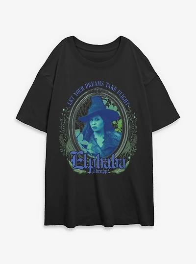 Wicked: For Good Elphaba Dreams Take Flight Womens Oversized T-Shirt BoxLunch Exclusive
