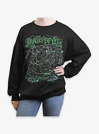 Wicked: For Good The Lands Of Oz Map Womens Oversized Sweatshirt BoxLunch Exclusive