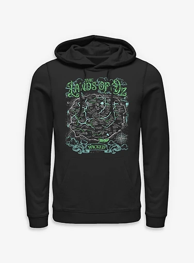 Wicked: For Good The Lands Of Oz Map Hoodie BoxLunch Exclusive