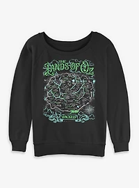 Wicked: For Good The Lands Of Oz Map Womens Slouchy Sweatshirt BoxLunch Exclusive