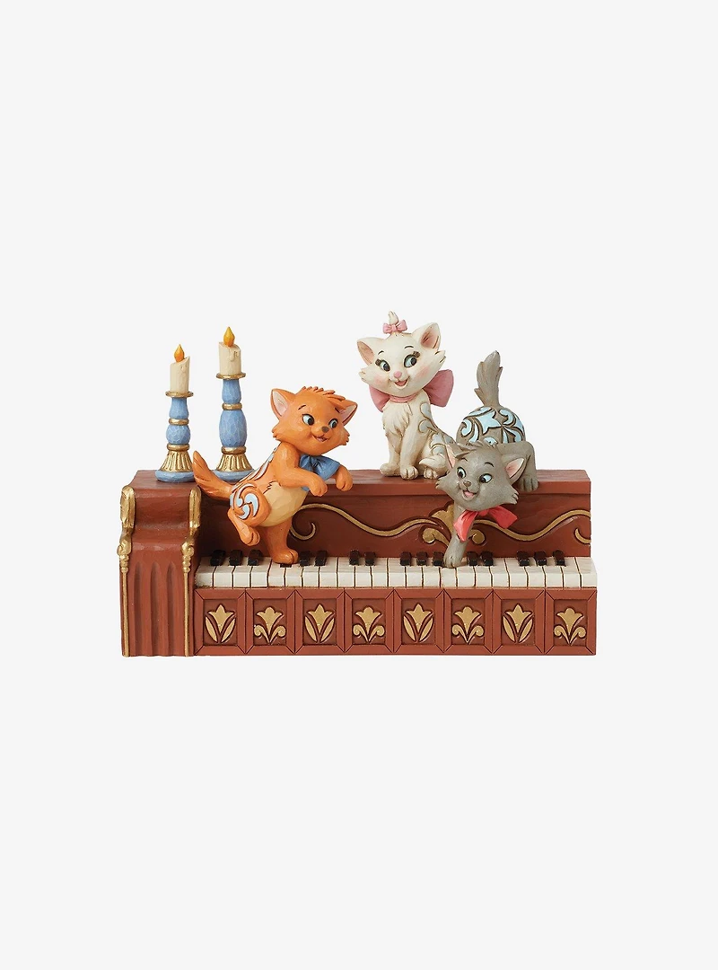 Disney Jim Shore Traditions Aristocats Kittens Piano Figurine