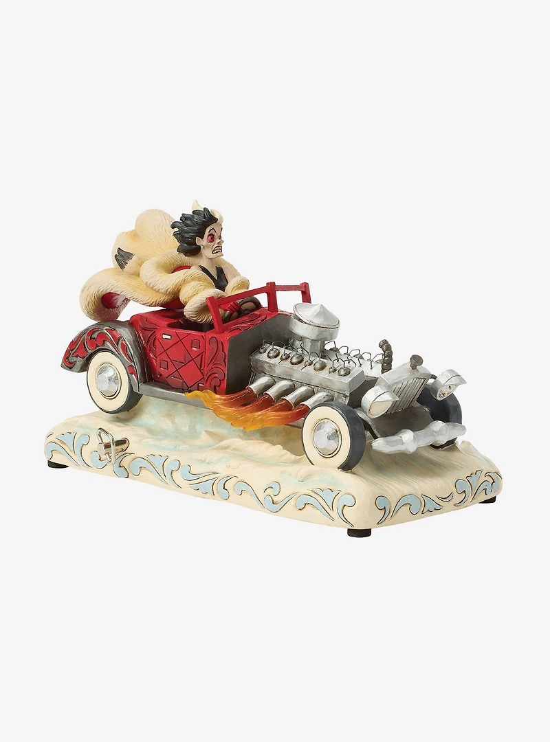 Disney Jim Shore Traditions Cruella Car Scene Musical Figurine