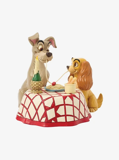 Disney Jim Shore Traditions Lady & Tramp Spaghetti Scene Figurine