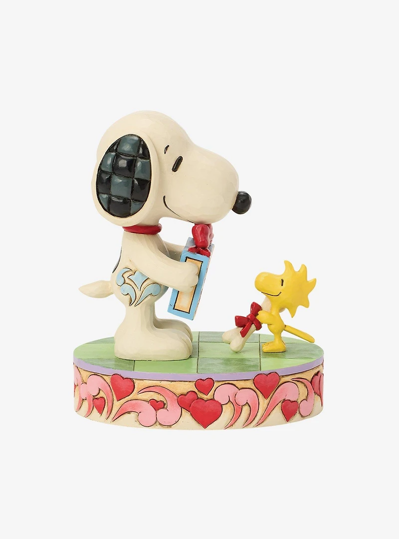 Jim Shore Peanuts Snoopy & Woodstock w/ Gifts Figurine
