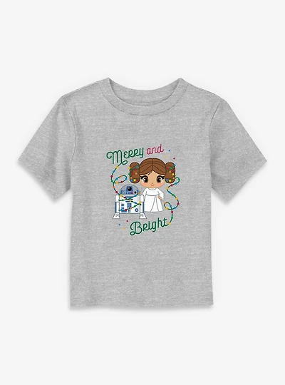 Star Wars Merry Leia And R2 Toddler T-Shirt