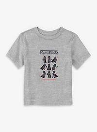 Star Wars Darth Vader Pose Collage Toddler T-Shirt