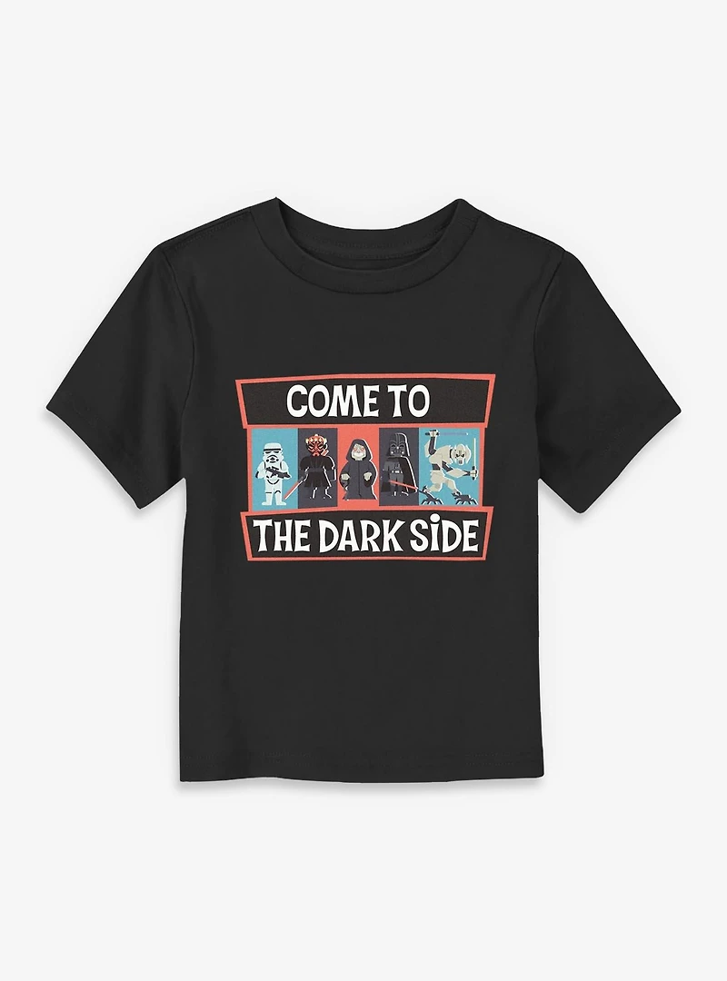 Star Wars Come To Dark Side Animated Style Toddler T-Shirt