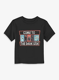 Star Wars Come To Dark Side Animated Style Toddler T-Shirt
