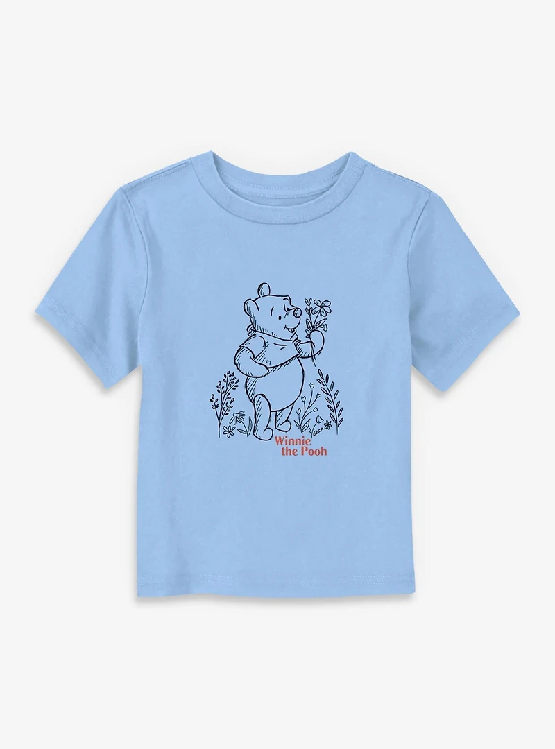 Disney Winnie The Pooh With Flowers Toddler T-Shirt