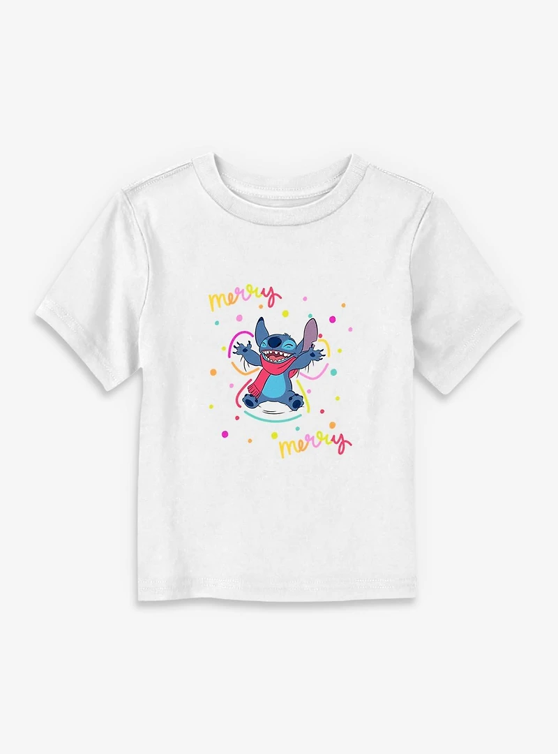 Disney Lilo & Stitch Merry Snow Angel Toddler T-Shirt