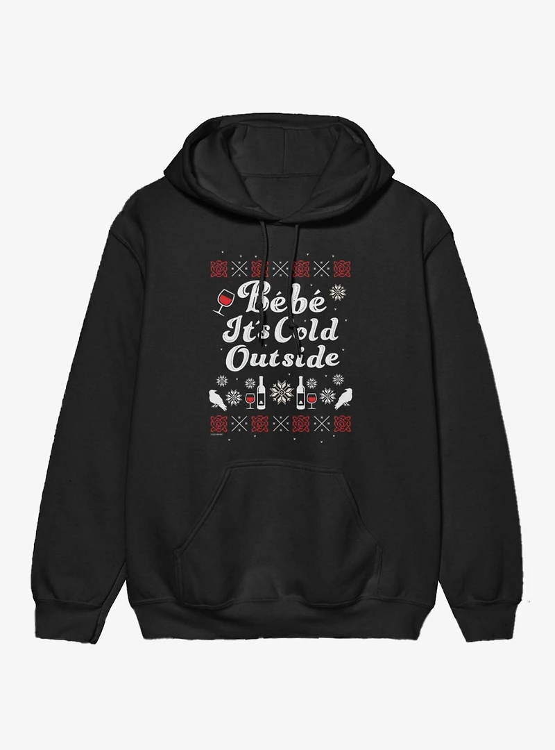 Schitts Creek Bebe It's Cold Outside Festive Hoodie