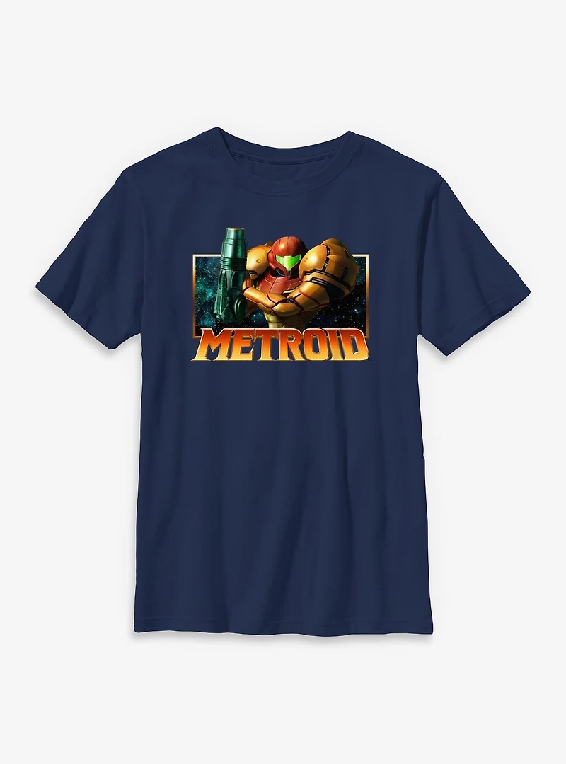 Nintendo Metroid Triangle Badge Youth T-Shirt