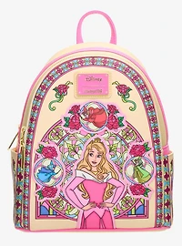 Loungefly Disney Sleeping Beauty Aurora Stained Glass Portrait Mini Backpack - BoxLunch Exclusive