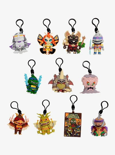 Teenage Mutant Ninja Turtles x Godzilla Blind Bag Figural Bag Clip