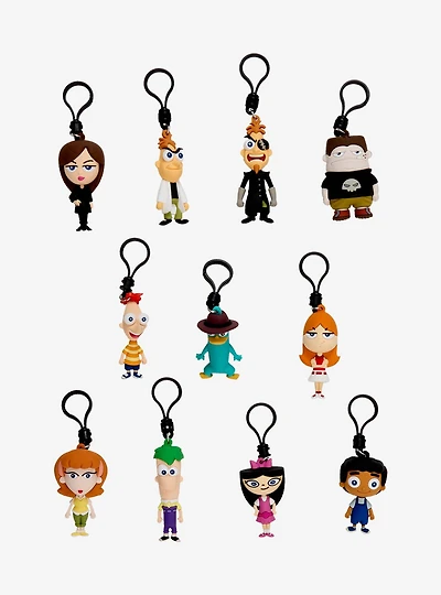 Disney Phineas & Ferb Characters Blind Bag Figural Bag Clip