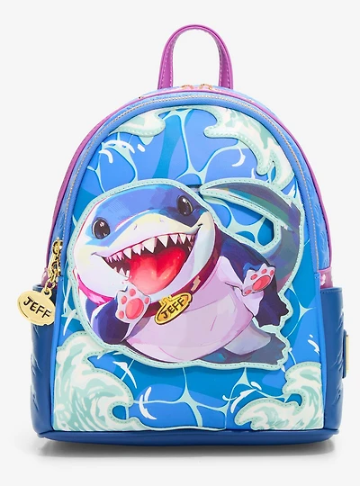 Loungefly Marvel Rivals Jeff the Land Shark Mini Backpack - BoxLunch Exclusive