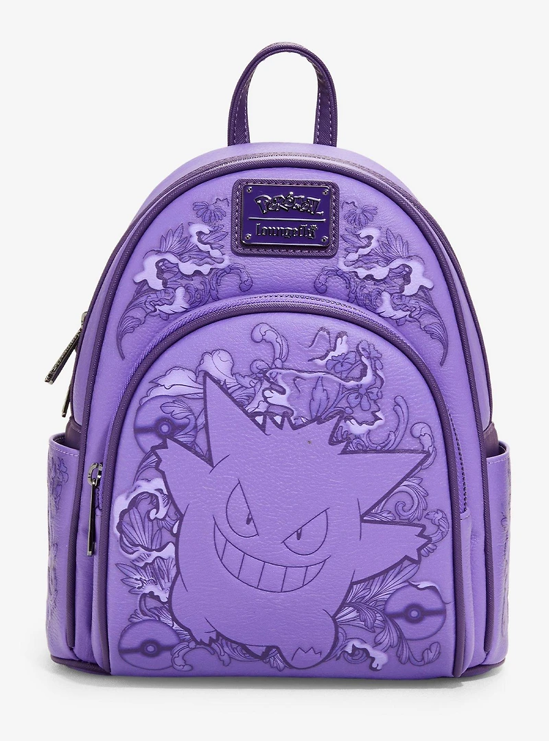 Loungefly Pokémon Gengar Purple Floral Mini Backpack - BoxLunch Exclusive