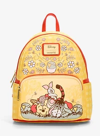 Loungefly Disney Winnie the Pooh Floral Gingham Mini Backpack