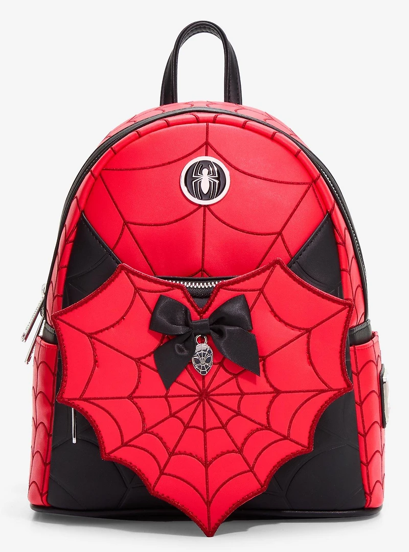 Loungefly Marvel Spider-Man Web Heart Mini Backpack - BoxLunch Exclusive