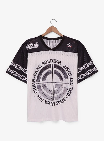 WWE John Cena Chain-Gang Soldier Mesh Football Jersey - BoxLunch Exclusive